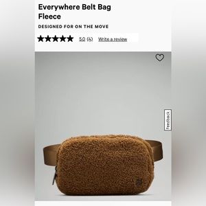 Lululemon Everywhere Belt Bag 1L - Fleece Brown